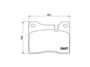 BREMBO P 06 003 stabdžių trinkelių rinkinys, diskinis stabdys 
 Techninės priežiūros dalys -> Papildomas remontas
34111116007, 34111117878, 34111119117