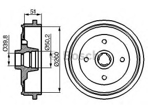 BOSCH 0 986 477 053 stabdžių būgnas 
 Stabdžių sistema -> Būgninis stabdys -> Stabdžių būgnas
893 501 615 A, 893 501 615 A