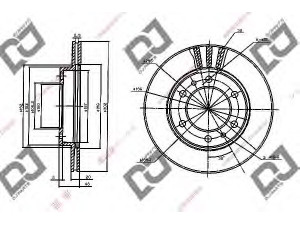 DJ PARTS BD1232 stabdžių diskas 
 Dviratė transporto priemonės -> Stabdžių sistema -> Stabdžių diskai / priedai
43512-35170, 43512-60040, 43512-60041