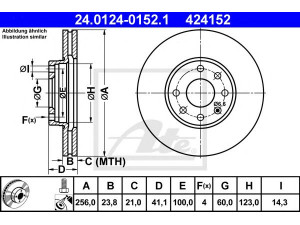 ATE 24.0124-0152.1 stabdžių diskas 
 Dviratė transporto priemonės -> Stabdžių sistema -> Stabdžių diskai / priedai
5 69 059, 9117677