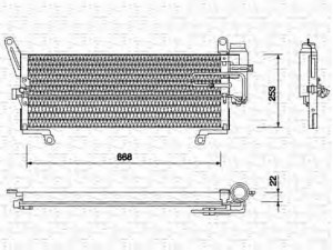 MAGNETI MARELLI 350203104000 kondensatorius, oro kondicionierius 
 Oro kondicionavimas -> Kondensatorius
46331789, 7755110