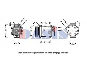 AKS DASIS 851369N kompresorius, oro kondicionierius 
 Oro kondicionavimas -> Kompresorius/dalys
6453KT