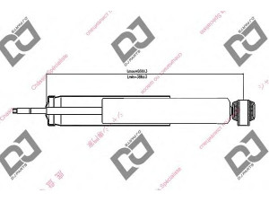 DJ PARTS DS1400GT amortizatorius 
 Pakaba -> Amortizatorius
344232, 344236, 436097, 436104