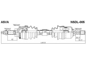 ASVA NSDL-005 kardaninis velenas 
 Ratų pavara -> Kardaninis velenas