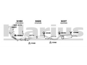 KLARIUS 780060U išmetimo sistema 
 Išmetimo sistema -> Išmetimo sistema, visa