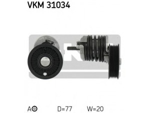 SKF VKM 31034 įtempiklio skriemulys, V formos rumbuotas diržas 
 Diržinė pavara -> V formos rumbuotas diržas/komplektas -> Įtempiklio skriemulys
028 145 278 J, 028 903 315 M, 028 145 278 J