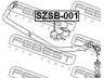 FEBEST SZSB-001 skersinio stabilizatoriaus įvorių komplektas
42412-60A00