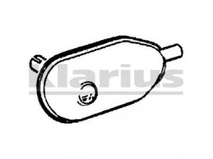 KLARIUS RN11J vidurinis duslintuvas 
 Išmetimo sistema -> Duslintuvas
0821467900, 0821565100, 7700536712