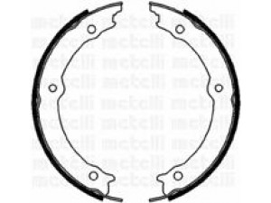 METELLI 53-0164 stabdžių trinkelių komplektas, stovėjimo stabdis 
 Stabdžių sistema -> Rankinis stabdys