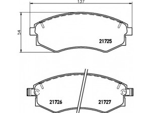 HELLA 8DB 355 012-161 stabdžių trinkelių rinkinys, diskinis stabdys 
 Techninės priežiūros dalys -> Papildomas remontas
4813008050, 4813008150, 4813008151