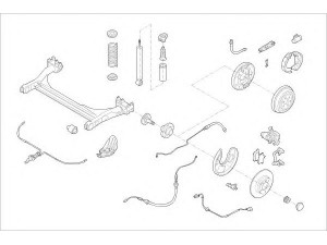DELPHI SKOD-15583-R rato pakaba 
 Ašies montavimas/vairavimo mechanizmas/ratai -> Prekių paieška pagal schemą