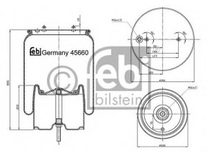 FEBI BILSTEIN 45660 dėklas, pneumatinė pakaba
1 439 284, 1 440 294, 1 543 691