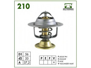 MTE-THOMSON 210.82 termostatas, aušinimo skystis 
 Aušinimo sistema -> Termostatas/tarpiklis -> Thermostat
4409254, 7649055, 4409254, 7649055