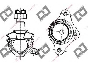 DJ PARTS DB1211 atramos/vairo trauklė 
 Ašies montavimas/vairavimo mechanizmas/ratai -> Sujungimai -> Atramos/vairo trauklė
0K710-34-540, 0K71034540, S083-99-354