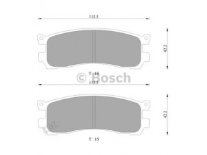 BOSCH 0 986 AB9 258 stabdžių trinkelių rinkinys, diskinis stabdys 
 Techninės priežiūros dalys -> Papildomas remontas
1U0G2648Z, H4Y0-26-43Z, H4Y0-26-48Z
