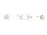 DELCO REMY 19025645 solenoidinis jungiklis, starteris