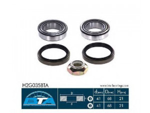 BTA H2G035BTA rato guolio komplektas 
 Ašies montavimas/vairavimo mechanizmas/ratai -> Rato stebulė/montavimas -> Rato guolis
5 012 347