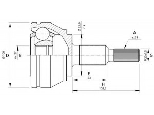 OPEN PARTS CVJ5704.10 jungčių komplektas, kardaninis velenas 
 Ratų pavara -> Sujungimai/komplektas
7L6407271G, 7L6498099B, 7L6498099BX