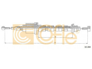 COFLE 10.384 sankabos trosas 
 Dviratė transporto priemonės -> Kabeliai ir tachometro velenaai -> Sankabos trosas
12722294, 272365, 6814279, 68142793