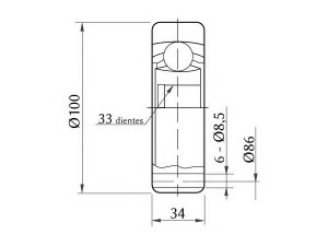 KOSHIMO 1860.0078001 jungčių komplektas, kardaninis velenas 
 Ratų pavara -> Sujungimai/komplektas
321498103B, 811498103A, 893498103