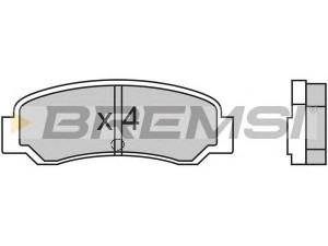 BREMSI BP2300 stabdžių trinkelių rinkinys, diskinis stabdys 
 Techninės priežiūros dalys -> Papildomas remontas
DBP521151, MB134965, MB151001, 0449212020