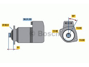 BOSCH 0 001 417 066 starteris