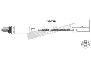 WALKER PRODUCTS 250-21007 lambda jutiklis 
 Variklis -> Variklio elektra
MD 108934, MD 109613, MD 119210