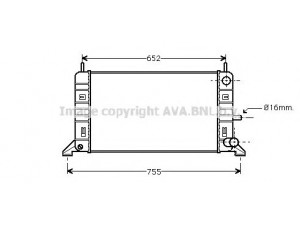 AVA QUALITY COOLING FDA2142 radiatorius, variklio aušinimas