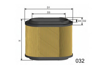 MISFAT R682 oro filtras
1G7197, 334049