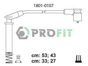 PROFIT 1801-0107 uždegimo laido komplektas 
 Kibirkšties / kaitinamasis uždegimas -> Uždegimo laidai/jungtys
1612543, 1612591, 1612592, 1612606