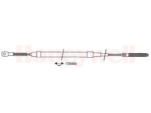 BENDIX 432009B trosas, stovėjimo stabdys 
 Stabdžių sistema -> Valdymo svirtys/trosai
34411153582, 34411158421, 34411158423