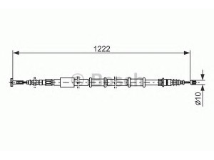 BOSCH 1 987 477 555 trosas, stovėjimo stabdys 
 Stabdžių sistema -> Valdymo svirtys/trosai
46546713, 46546713