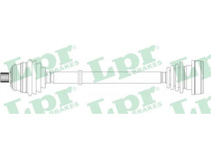 LPR DS14052 kardaninis velenas 
 Ratų pavara -> Kardaninis velenas
895407272C, 895407272CV, 895407272CX