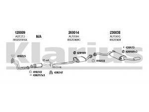 KLARIUS 940257E išmetimo sistema 
 Išmetimo sistema -> Išmetimo sistema, visa