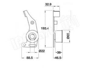 IPS Parts ITB-6003 įtempiklis, paskirstymo diržas
2547 0511 0115, 2547 0511 0120