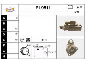 SNRA PL9511 starteris