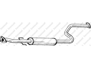 BOSAL 283-233 vidurinis duslintuvas 
 Išmetimo sistema -> Duslintuvas
GEX-33624, WCE-103180