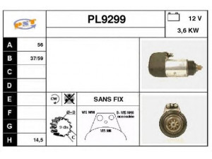 SNRA PL9299 starteris