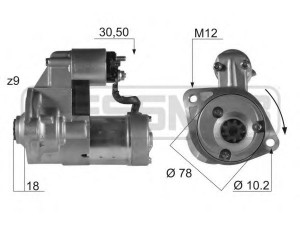 MESSMER 220048 starteris 
 Elektros įranga -> Starterio sistema -> Starteris
8 97133 369 0, 09 119 797, 09 512 269