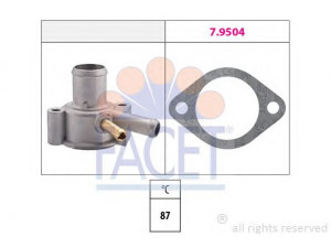 FACET 7.8110 termostatas, aušinimo skystis 
 Aušinimo sistema -> Termostatas/tarpiklis -> Thermostat
7696535