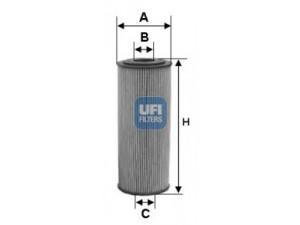 UFI 25.165.00 alyvos filtras 
 Filtrai -> Alyvos filtras
996.107.225.52, 996.107.225.53
