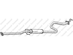 BOSAL 289-213 vidurinis duslintuvas 
 Išmetimo sistema -> Duslintuvas
18220-SR4-P11, 18220-SR4-X01