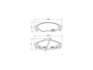 BREMBO P 83 053 stabdžių trinkelių rinkinys, diskinis stabdys 
 Techninės priežiūros dalys -> Papildomas remontas
044650D010, 044650D040
