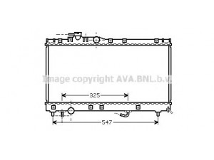 AVA QUALITY COOLING TOA2350 radiatorius, variklio aušinimas 
 Aušinimo sistema -> Radiatorius/alyvos aušintuvas -> Radiatorius/dalys
1640016530, 1640016540