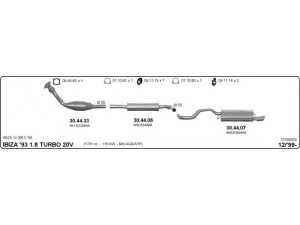 IMASAF 573000059 išmetimo sistema 
 Išmetimo sistema -> Išmetimo sistema, visa