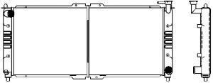 SAKURA  Automotive 1161-0206 radiatorius, variklio aušinimas
