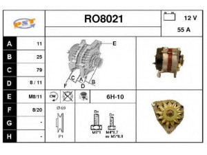 SNRA RO8021 kintamosios srovės generatorius