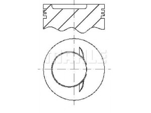 MAHLE ORIGINAL S59320 stūmoklis 
 Variklis -> Cilindrai/stūmokliai