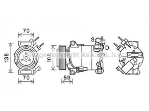 AVA QUALITY COOLING FDK586 kompresorius, oro kondicionierius 
 Oro kondicionavimas -> Kompresorius/dalys
1766288, 1813108, 1831609, CV6119D629FB