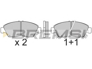 BREMSI BP2547 stabdžių trinkelių rinkinys, diskinis stabdys 
 Techninės priežiūros dalys -> Papildomas remontas
04650SAA900, 06450-S2G-000, 06450-S2G-J01